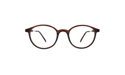 GOGGLESGURU BROWN ROUND KIDS EYEGLASSES 1