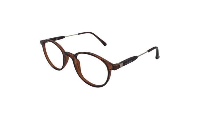 GOGGLESGURU BROWN ROUND KIDS EYEGLASSES 2