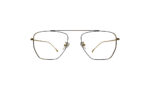 GOGGLESGURU GOLDEN TITANIUM GEOMETRIC WOMEN EYEGLASSES 1