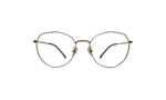 GOGGLESGURU GOLDEN TITANIUM ROUND MEN EYEGLASSES 1