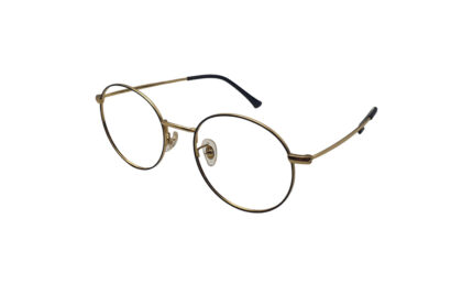 GOGGLESGURU GOLDEN TITANIUM ROUND MEN EYEGLASSES 2