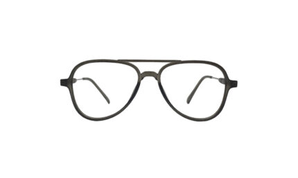 GOGGLESGURU GRAY ACETATE AVIATOR KIDS EYEGLASSES 1