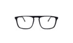 GOGGLESGURU MATTE BLACK ACETATE RECTANGLE MEN EYEGLASSES 1