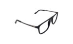 GOGGLESGURU MATTE BLACK ACETATE RECTANGLE MEN EYEGLASSES 3