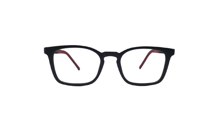 GOGGLESGURU MATTE BLACK SQUARE KIDS EYEGLASSES 1