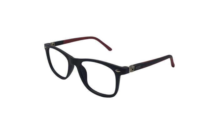 GOGGLESGURU MATTE BLACK SQUARE KIDS EYEGLASSES 2