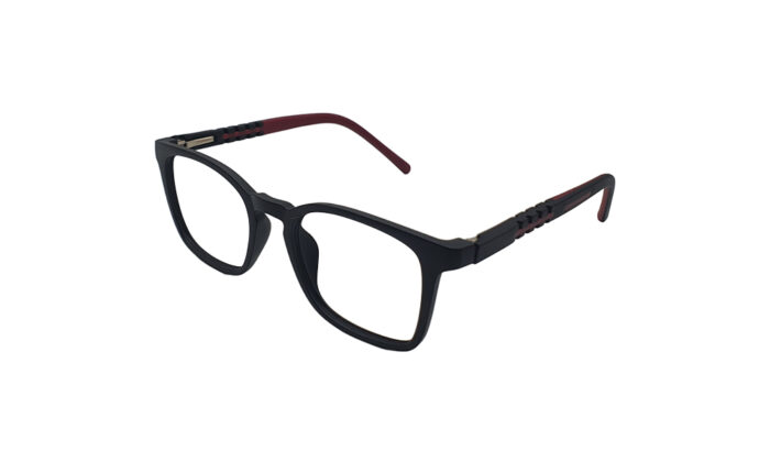 GOGGLESGURU MATTE BLACK SQUARE KIDS EYEGLASSES 2