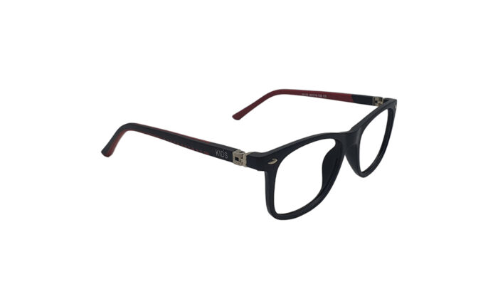 GOGGLESGURU MATTE BLACK SQUARE KIDS EYEGLASSES 3