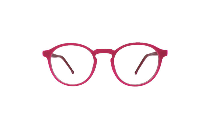 GOGGLESGURU MATTE PINK ROUND KIDS EYEGLASSES 1