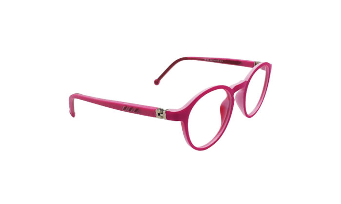 GOGGLESGURU MATTE PINK ROUND KIDS EYEGLASSES 3