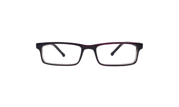 GOGGLESGURU PURPLE RECTANGLE KIDS EYEGLASSES 1