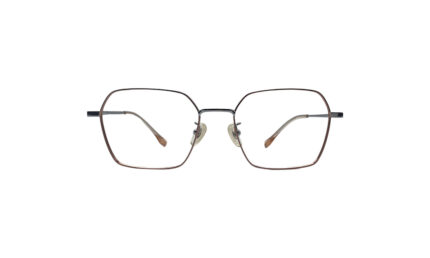 GOGGLESGURU ROSE GOLD TITANIUM SQUARE MEN EYEGLASSES 1