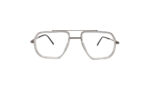 GOGGLESGURU SILVER METAL GEOMETRIC MEN EYEGLASSES 1