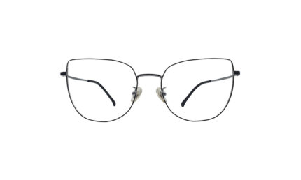 GOGGLESGURU SILVER TITANIUM CAT EYE WOMEN EYEGLASSES 1