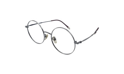 GOGGLESGURU SILVER TITANIUM ROUND MEN EYEGLASSES 2