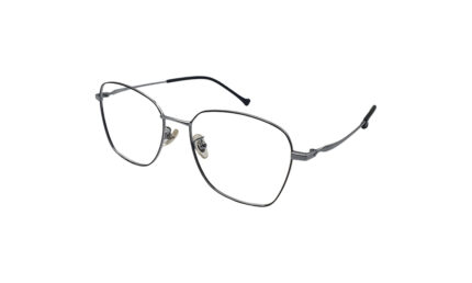 GOGGLESGURU SILVER TITANIUM SQUARE MEN EYEGLASSES 2