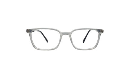 GOGGLESGURU TRANSLUCENT ACETATE RECTANGLE KIDS EYEGLASSES 1