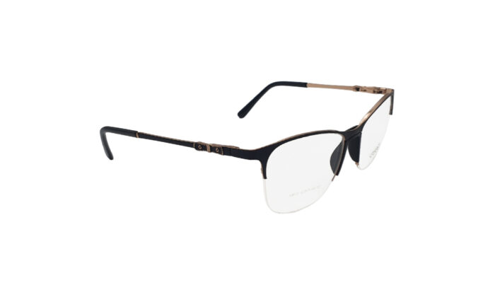 GUCCI BLACK METAL RECTANGLE MEN EYEGLASSES 3