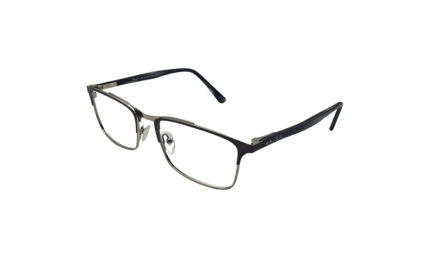 RAYBAN BLACK METAL RECTANGLE MEN EYEGLASSES 2