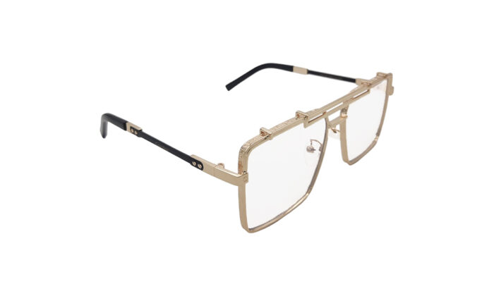 CARTIER GOLDEN METAL SQUARE WOMEN EYEGLASSEs 3