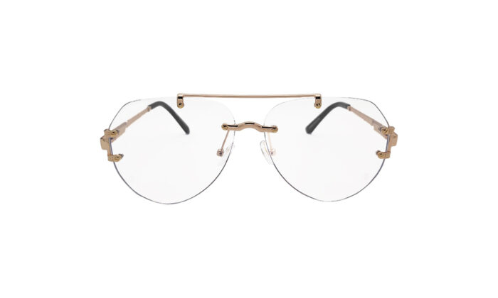 CARTIER GOLDEN RIMLESS AVIATOR MEN EYEGLASSES 1