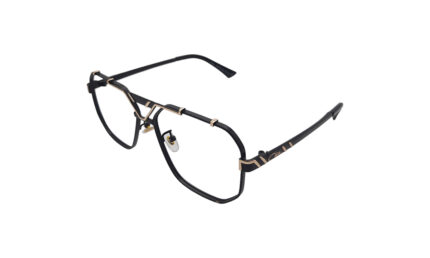 CAZAL BLACK METAL GEOMETRIC WOMEN EYEGLASSES 2