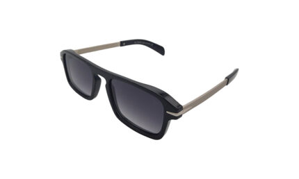 DAVID BECKHAM BLACK ACETATE RECTANGLE WOMEN SUNGLASSES 2