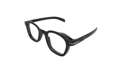 DAVID BECKHAM DARK BROWN ACETATE ROUND MEN EYEGLASSES 2