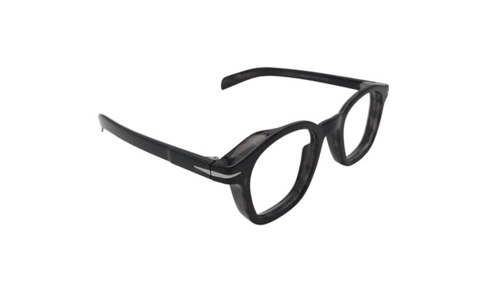 DAVID BECKHAM DARK BROWN ACETATE ROUND MEN EYEGLASSES 3