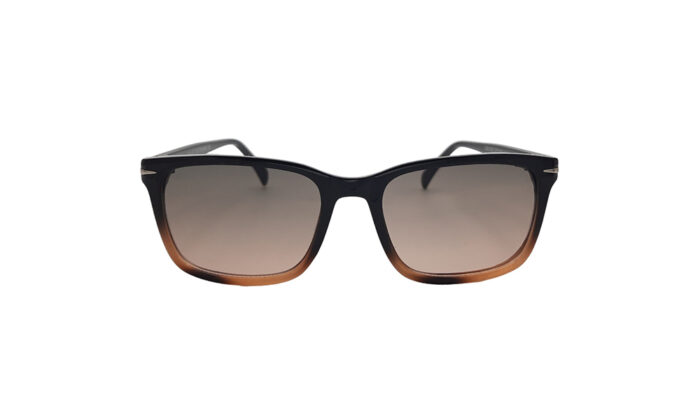 DAVID BECKHAM ESPRESSO TORTOISE RECTANGLE MEN SUNGLASSES 1