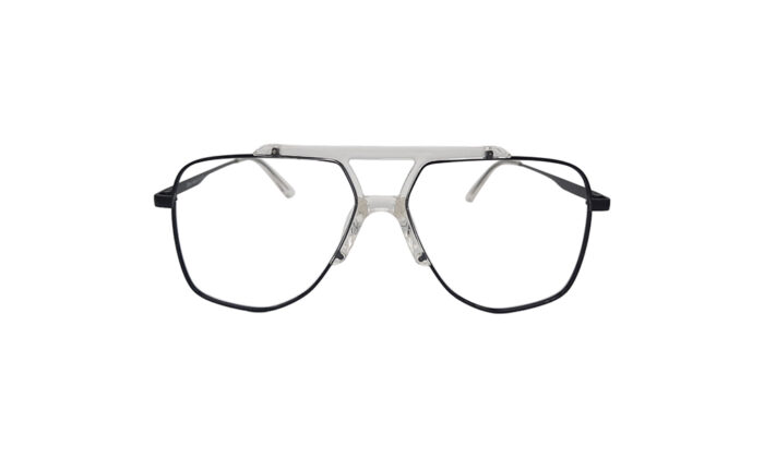 DIOR BLACK METAL GEOMETRIC MEN EYEGLASSES 1