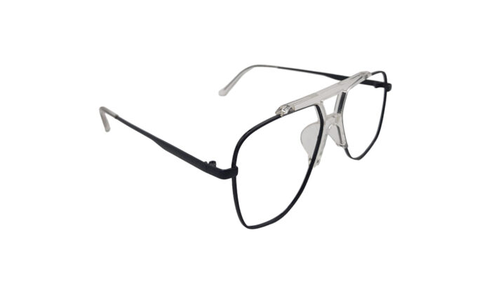 DIOR BLACK METAL GEOMETRIC MEN EYEGLASSES 3