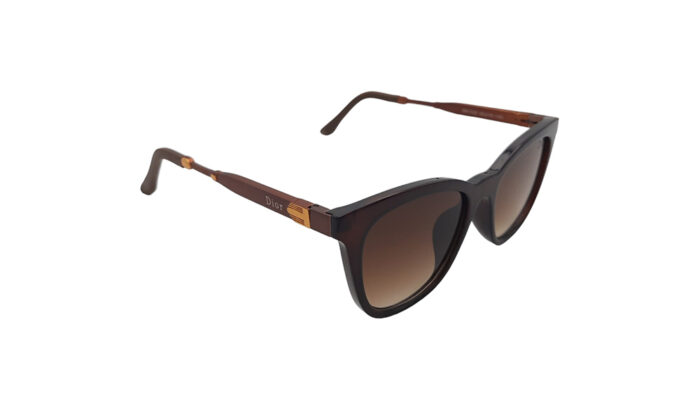 DIOR BROWN ACETATE ROUND WOMEN SUNGLASSES 3