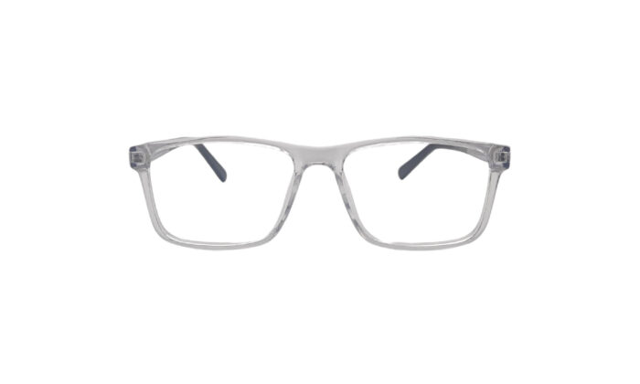 GOGGLESGURU TRANSLUCENT ACETATE RECTANGLE MEN EYEGLASSES 1