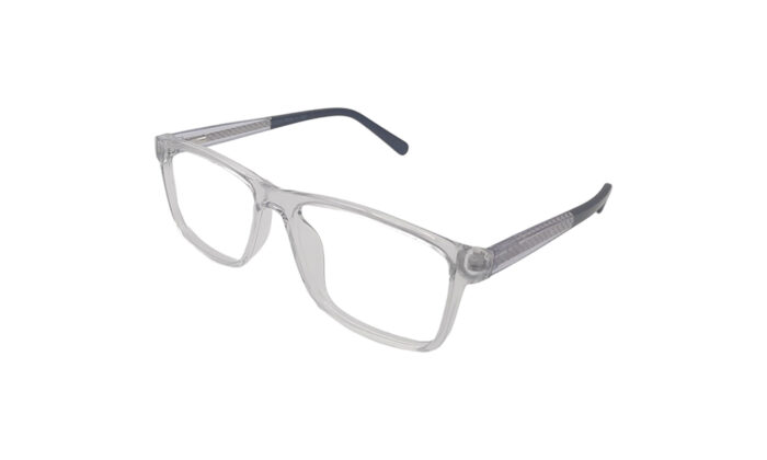 GOGGLESGURU TRANSLUCENT ACETATE RECTANGLE MEN EYEGLASSES 2