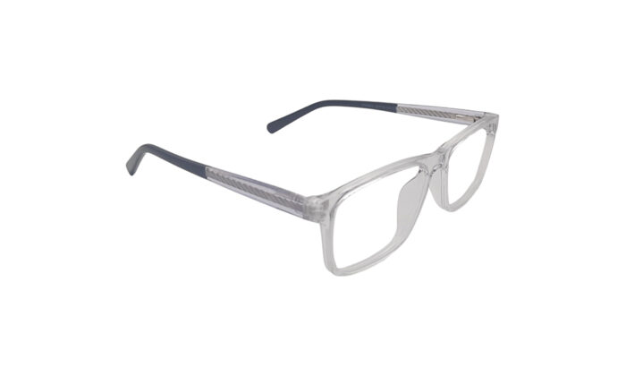 GOGGLESGURU TRANSLUCENT ACETATE RECTANGLE WOMEN EYEGLASSES 3