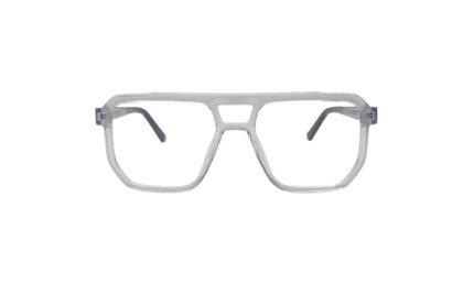 GOGGLESGURU TRANSLUCENT ACETATE SQUARE MEN EYEGLASSES 1