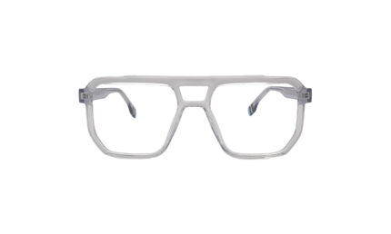 GOGGLESGURU TRANSLUCENT ACETATE SQUARE MEN EYEGLASSES 1