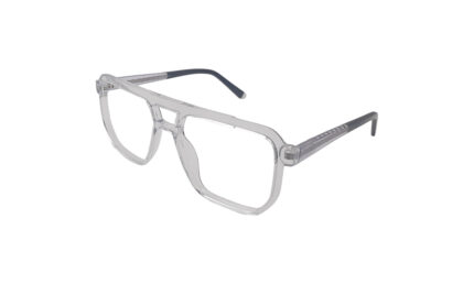 GOGGLESGURU TRANSLUCENT ACETATE SQUARE MEN EYEGLASSES 2