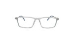 GOGGLESGURU TRANSLUCENT BLUE ACETATE RECTANGLE MEN EYEGLASSES 1