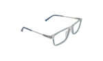 GOGGLESGURU TRANSLUCENT BLUE ACETATE RECTANGLE WOMEN EYEGLASSES 3