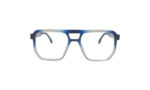 GOGGLESGURU TRANSLUCENT BLUE ACETATE SQUARE MEN EYEGLASSES 1