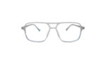 GOGGLESGURU TRANSLUCENT BLUE ACETATE SQUARE MEN EYEGLASSES 1