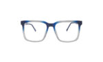 GOGGLESGURU TRANSLUCENT BLUE ACETATE SQUARE MEN EYEGLASSES 1