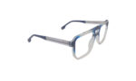 GOGGLESGURU TRANSLUCENT BLUE ACETATE SQUARE MEN EYEGLASSES 3