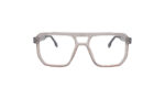 GOGGLESGURU TRANSLUCENT BROWN ACETATE SQUARE MEN EYEGLASSES 1