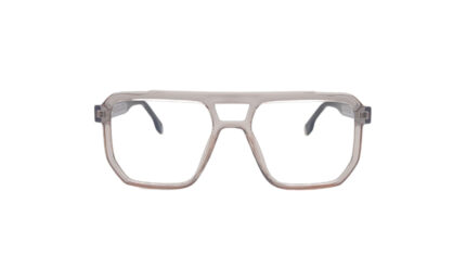 GOGGLESGURU TRANSLUCENT BROWN ACETATE SQUARE MEN EYEGLASSES 1