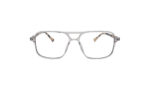 GOGGLESGURU TRANSLUCENT BROWN ACETATE SQUARE MEN EYEGLASSES 1