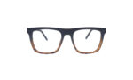 GOGGLESGURU TRANSLUCENT BROWN ACETATE SQUARE MEN EYEGLASSES 1