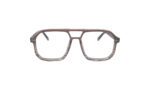 GOGGLESGURU TRANSLUCENT DARK BROWN ACETATE SQUARE WOMEN EYEGLASSES 1